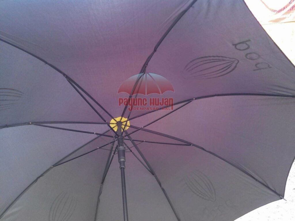 Payung POD Chocolate 1 warna 7 Payung standar logo POD