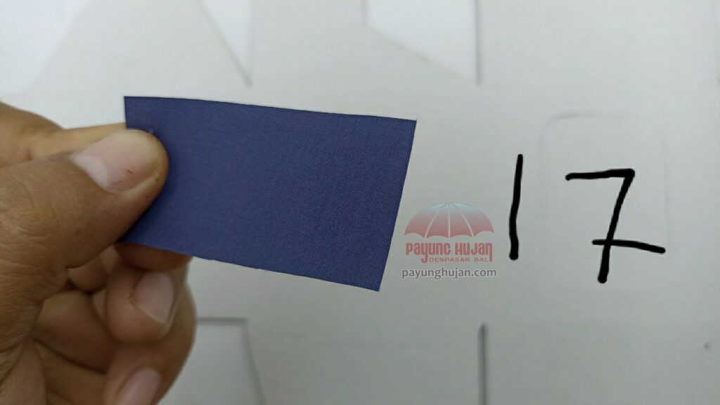 Pilihan Warna Kain Payung 21 nomor warna kain paung 17