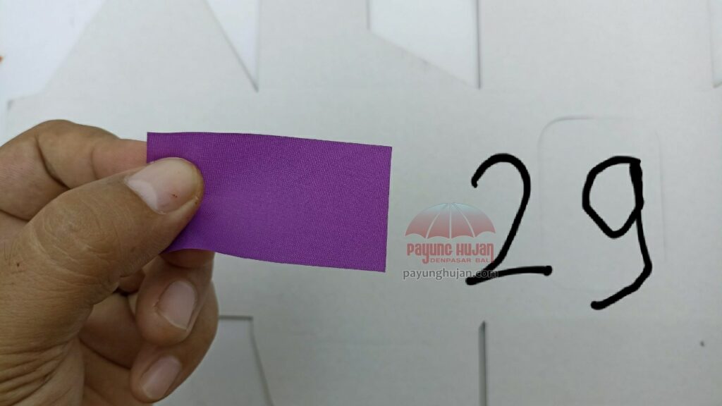 Pilihan Warna Kain Payung 28 nomor warna kain paung 29